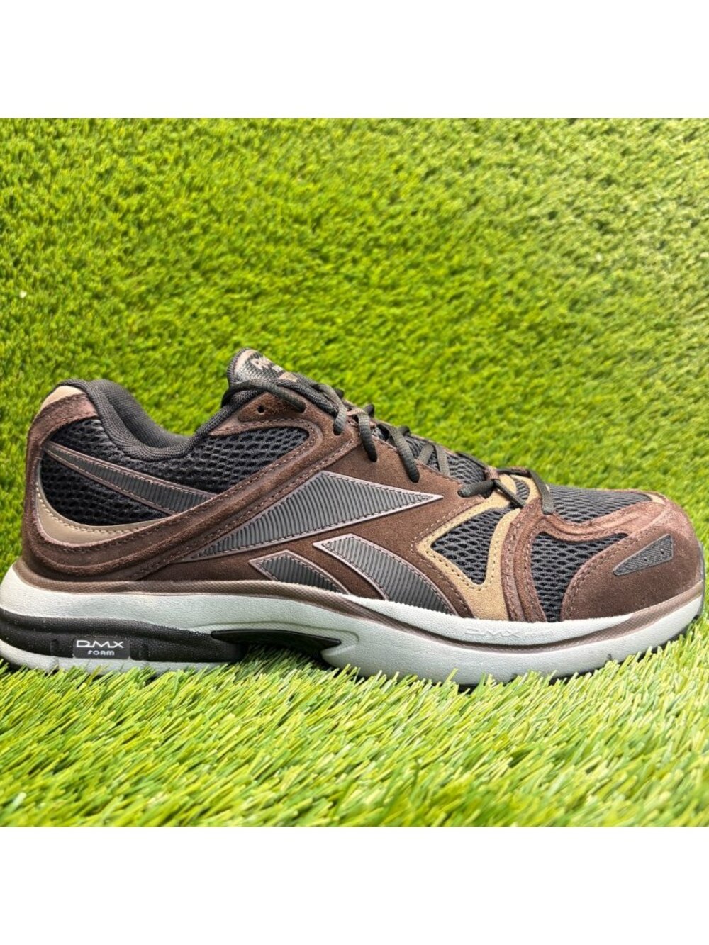 Reebok Premier Road Plus VI Mens Size 11.5 Brown Composite Safety Toe Work Shoes
